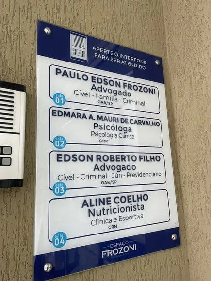 Placa de Comércio - Frente 30x60