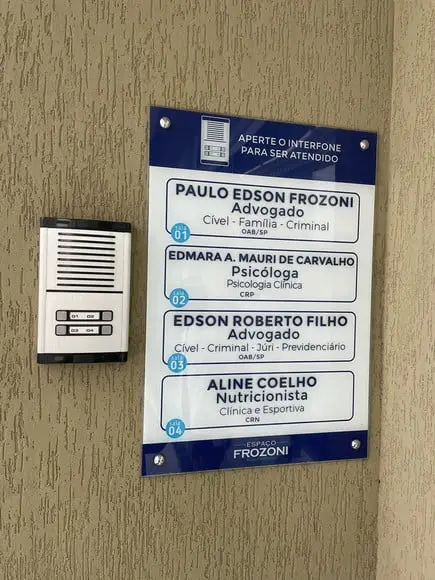 Placa de Comércio - Frente 30x60