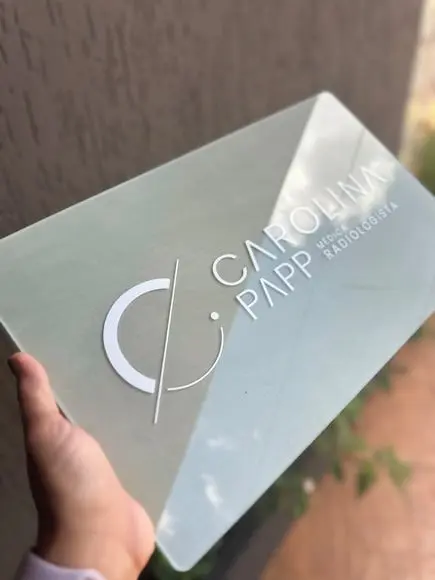 Placa de Comércio Acrílico - Aplicação Adesivo Frontal 40x24