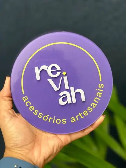 Placa de Comércio em Acrílico com Sobreposição-frente 20x20