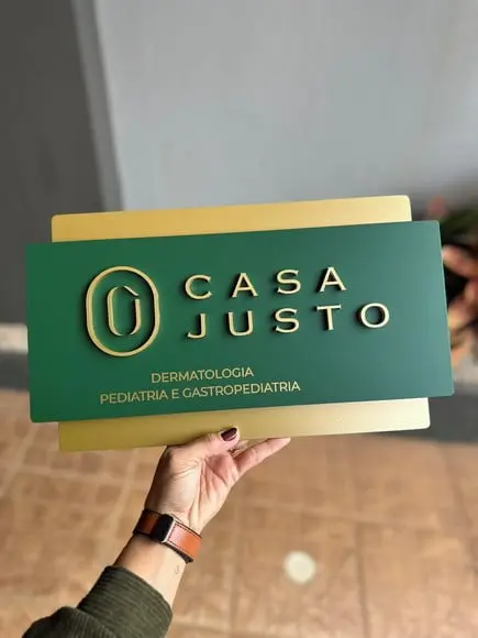 Placa de Id. de Sala-modelo Topázio + Sobreposição 40x23