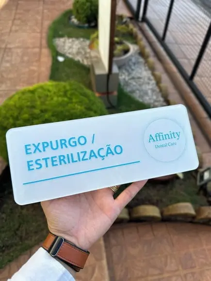 Placa de Identificação -acrílico 26x10