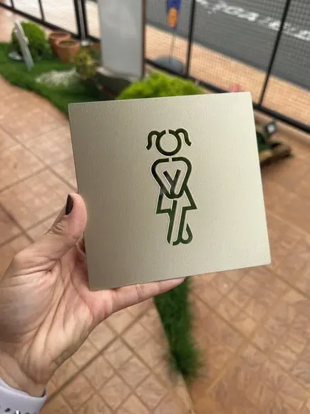 Placa de Identificação Aço Carbono