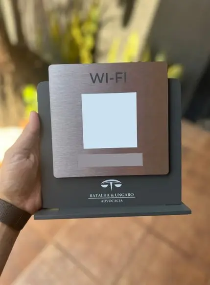 Placa de Identificação Banheiro - Ágata Inox
