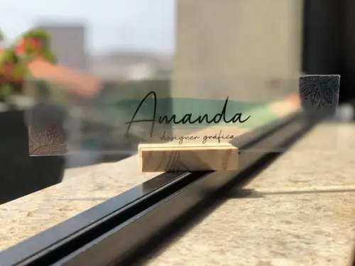 Placa de Identificação de Mesa - Acrílico 26x6,5