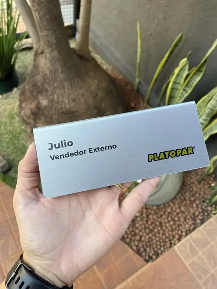 Placa de Identificação de Mesa - Inox 15x6