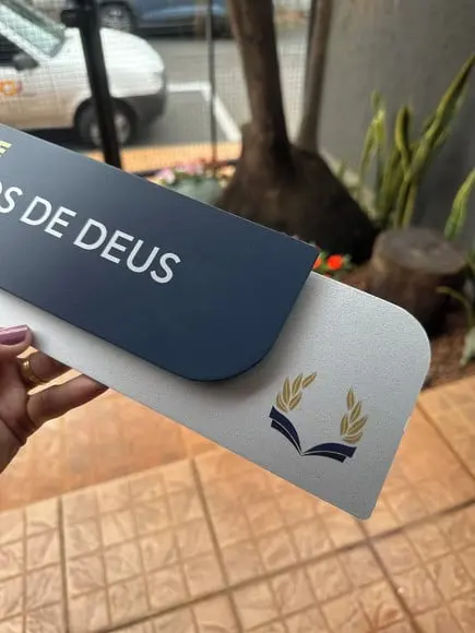 Placa de Identificação de Sala - Ametista 33x11,5