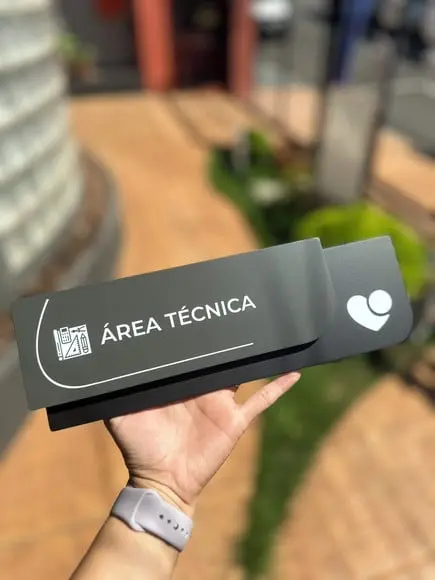 Placa de Identificação de Sala - Ametista 33x11,5