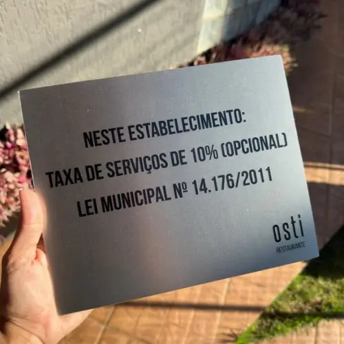 Placa de Identificação de Sala - Caulim 30x10 Inox