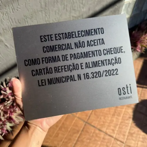 Placa de Identificação de Sala - Caulim 30x10 Inox