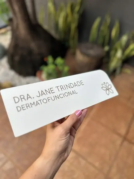 Placa de Identificação de Sala - Caulim 32x10,5