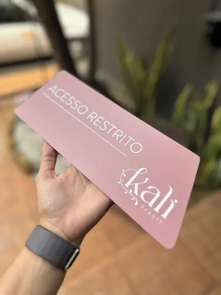 Placa de Identificação de Sala - Caulim 32x10,5