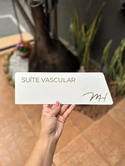 Placa de Identificação de Sala - Caulim 32x10,5