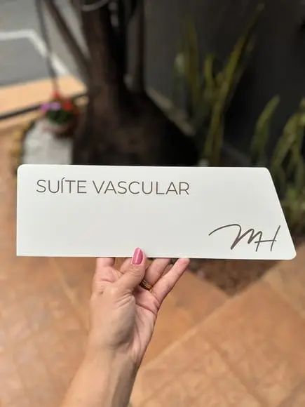 Placa de Identificação de Sala - Caulim 32x10,5