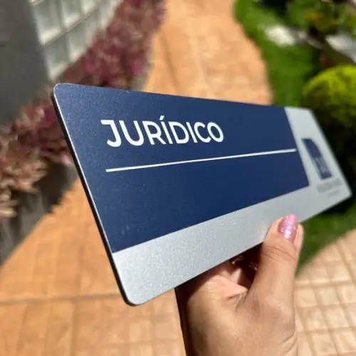 Placa de Identificação de Sala - Caulim 33x11,5