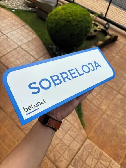 Placa de Identificação de Sala - Caulim 32x12
