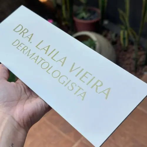 Placa de Identificação de Sala - Caulim 33x11,5