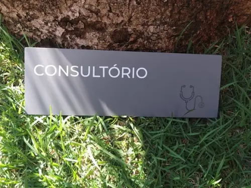 Placa de Identificação de Sala - Caulim 33x11,5