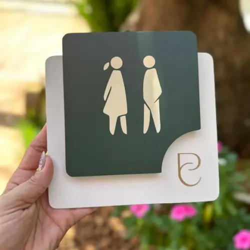 Placa de Identificação de Sala - Modelo Ágata