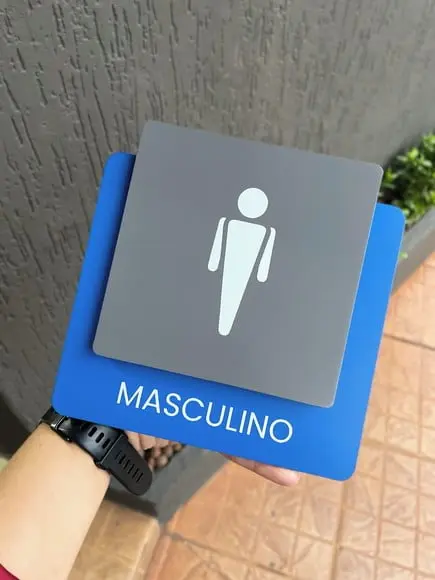 Placa de Identificação de Sala - Modelo Ágata