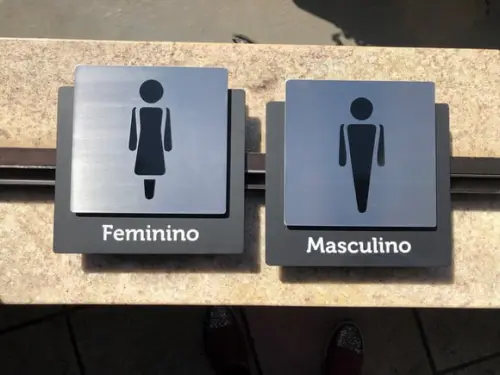 Placa de Identificação de Sala - Modelo Ágata Inox