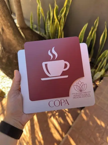 Placa de Identificação de Sala - Modelo Ágata Personalizada