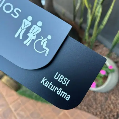 Placa de Identificação de Sala - Modelo Ametista