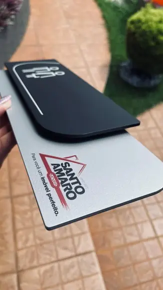Placa de Identificação de Sala - Modelo Ametista