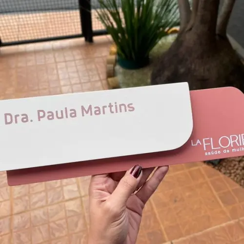 Placa de Identificação de Sala - Modelo Ametista