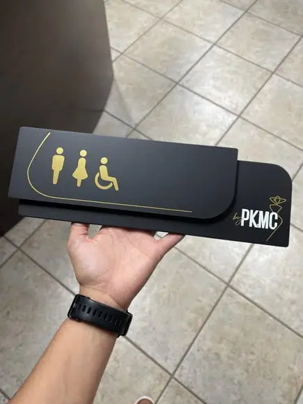 Placa de Identificação de Sala - Modelo Ametista