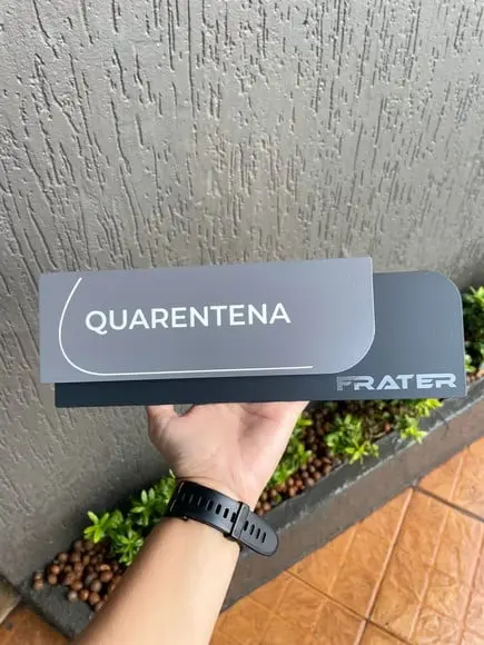 Placa de Identificação de Sala - Modelo Ametista