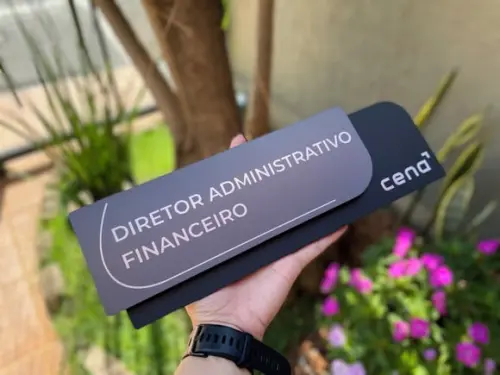 Placa de Identificação de Sala - Modelo Ametista