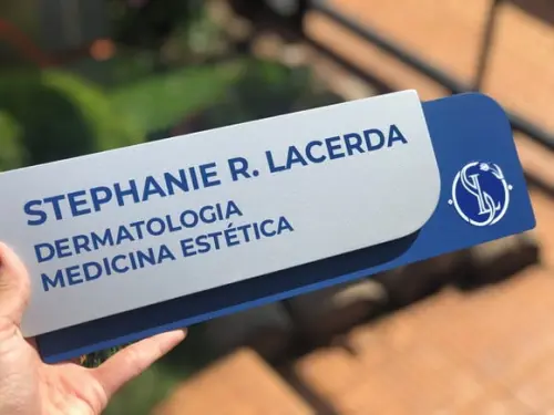 Placa de Identificação de Sala - Modelo Ametista
