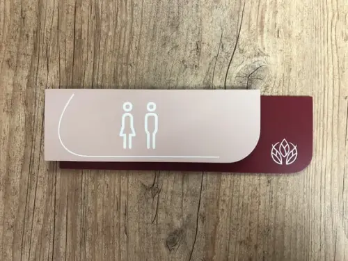 Placa de Identificação de Sala - Modelo Ametista