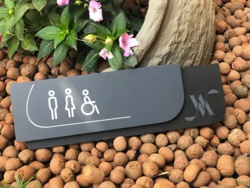 Placa de Identificação de Sala - Modelo Ametista