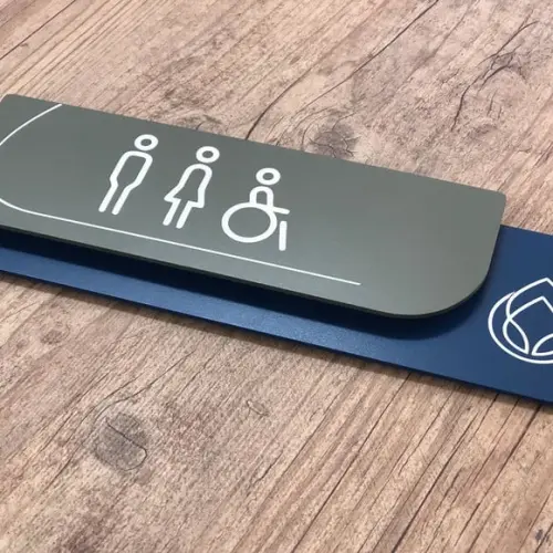 Placa de Identificação de Sala - Modelo Ametista