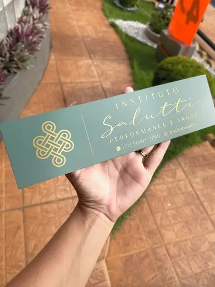 Placa de Identificação de Sala - Modelo Caulim 20x10