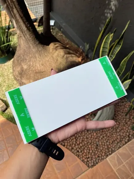 Placa de Identificação de Sala - Modelo Caulim 21x9