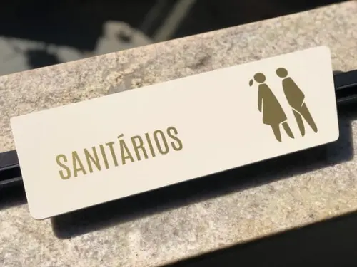 Placa de Identificação de Sala - Modelo Caulim Personalizado