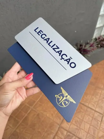 Placa de Identificação de Sala - Modelo Cianita