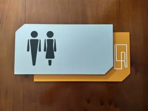 Placa de Identificação de Sala - Modelo Cornalina