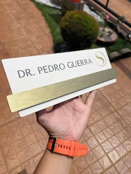 Placa de Identificação de Sala - Modelo Esmeralda