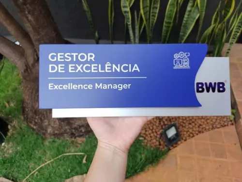 Placa de Identificação de Sala - Modelo Feldspato