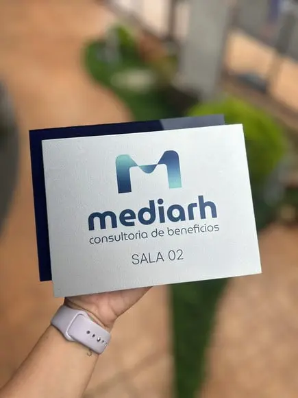 Placa de Identificação de Sala - Modelo Gabs Acrílico