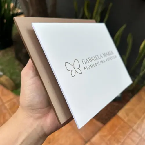 Placa de Identificação de Sala - Modelo Gabs Acrílico
