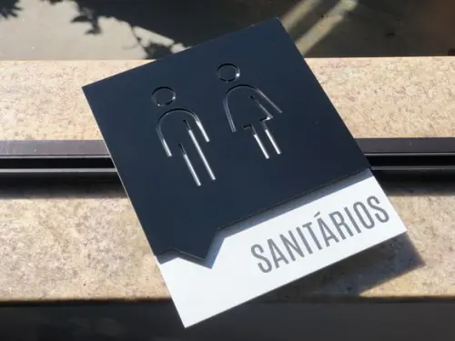 Placa de Identificação de Sala - Modelo Gnaisse