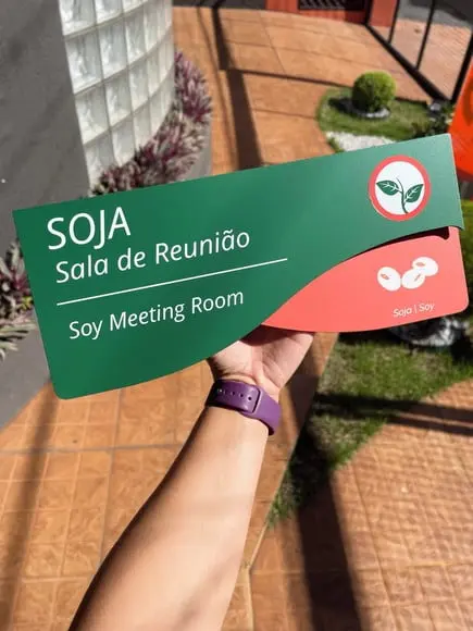 Placa de Identificação de Sala - Modelo Mica