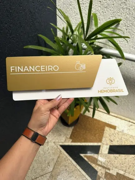 Placa de Identificação de Sala - Modelo Onix