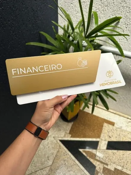 Placa de Identificação de Sala - Modelo Onix