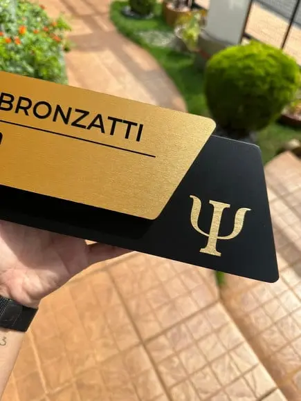 Placa de Identificação de Sala - Modelo Onix